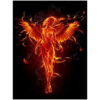 Fiery Allure of the Phoenix Goddess Canvas Art